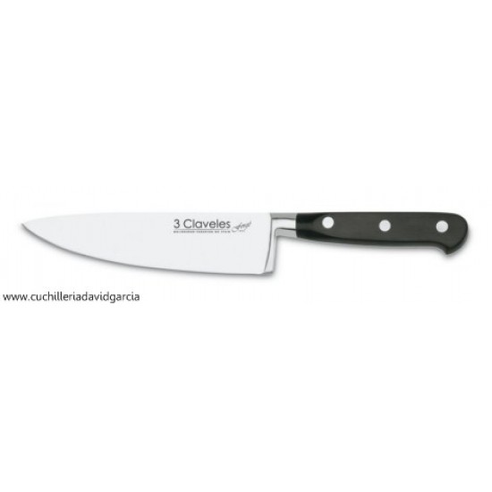 Cuchillo Cocinero Forjado 3 Claveles 01562 15 cm Cuchillo Cocinero Forjado 3 Claveles 01562 15 cm